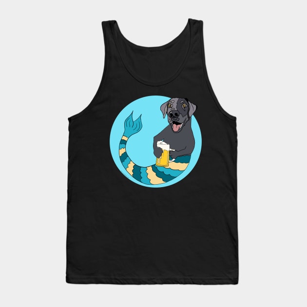 Haygood the Black Lab Tank Top by abrushwithhumor